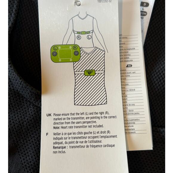 Adidas NWT Performance‎ Running Tank Heart Monitoring Sensors Micoach Large - Picture 8 of 12